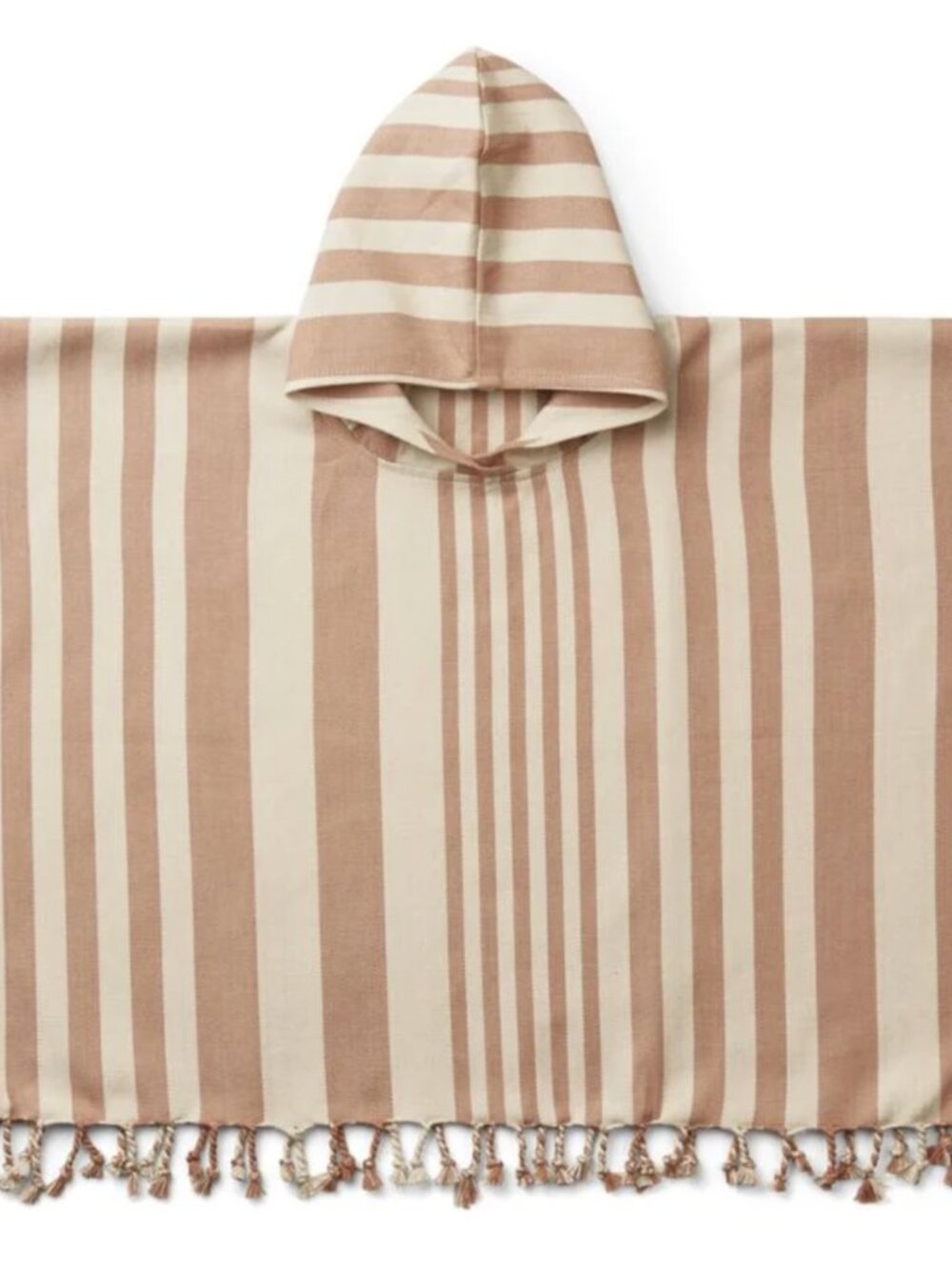 Liewood Children's Peach & White Poncho, Size 9-10